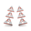 0.46Ct Round Lab-Grown Diamond Gold Dangellers Earrings