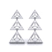 0.46Ct Round Lab-Grown Diamond Gold Dangellers Earrings