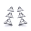0.46Ct Round Lab-Grown Diamond Gold Dangellers Earrings