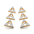 0.46Ct Round Lab-Grown Diamond Gold Dangellers Earrings