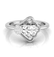 0.12Ct Fan-Shaped Design Round Cut Lab-Grown Diamond Ring