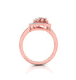 0.17Ct Floral Cluster Geometric Frame Lab-Grown Diamond Ring