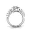 0.54Ct Round Cluster Multi-Layer Halo Lab-Grown Diamond Ring