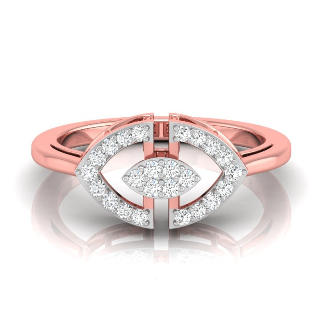 0.15Ct Round Cut Cluster Lab-Grown Diamond Ring