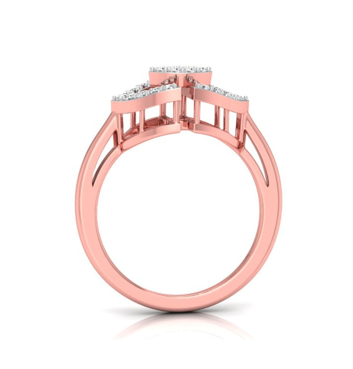0.15Ct Round Cut Cluster Lab-Grown Diamond Ring