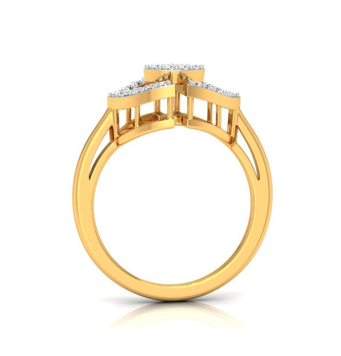 0.15Ct Round Cut Cluster Lab-Grown Diamond Ring