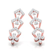 0.50Ct Round Lab-Grown Diamond Gold Dangellers Earrings