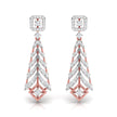 0.77Ct Round Lab-Grown Diamond Gold Dangellers Earrings