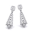 0.77Ct Round Lab-Grown Diamond Gold Dangellers Earrings