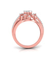 0.34Ct Floral Style Round Cut Cluster Lab-Grown Diamond Ring