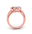 0.25Ct Floral Bouquet Round Cut Lab-Grown Diamond Ring