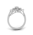 0.25Ct Halo Cocktail Lab-Grown Diamond Gold Ring