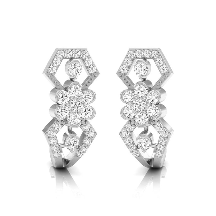 0.31Ct Round Lab-Grown Diamond Gold Dangellers Earrings