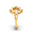0.24Ct Floral Cocktail Style Lab-Grown Diamond Gold Ring
