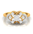 0.25Ct Round Cluster Lab-Grown Diamond Gold Ring