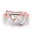 0.16Ct Double Triangle Shape Lab-Grown Diamond Gold Ring