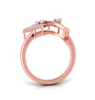 0.16Ct Double Triangle Shape Lab-Grown Diamond Gold Ring