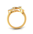 0.16Ct Double Triangle Shape Lab-Grown Diamond Gold Ring