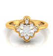 0.12Ct Floral Round Cut Cluster Lab-Grown Diamond Ring