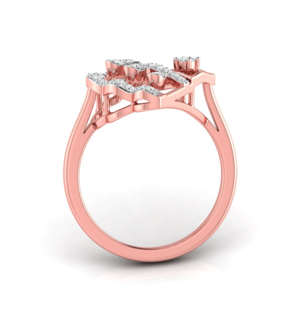 0.23Ct Round Prong Set Lab-Grown Diamond Gold Ring