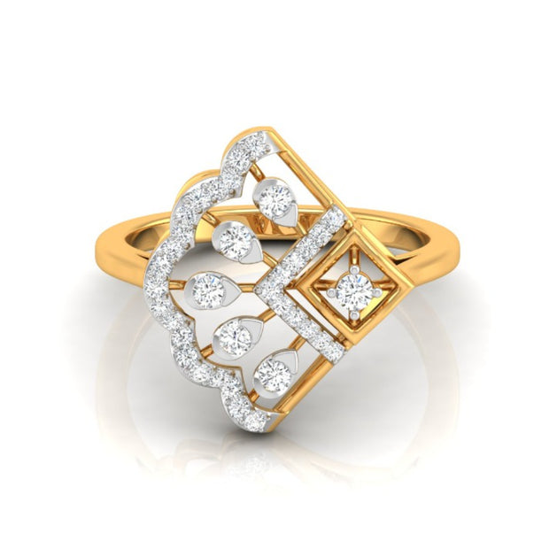 0.23Ct Round Prong Set Lab-Grown Diamond Gold Ring