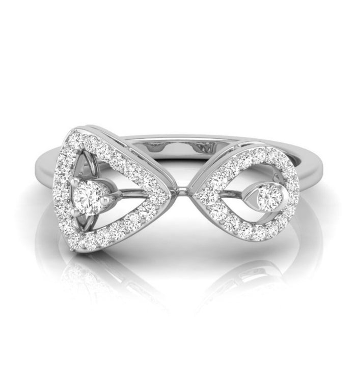 0.20Ct Triangle Teardrop Shape Lab-Grown Diamond Gold Ring