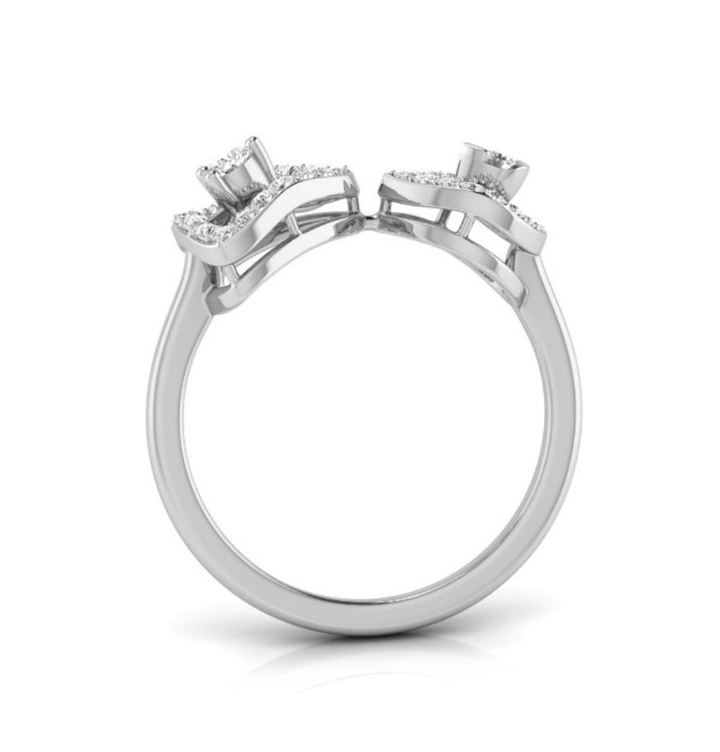 0.20Ct Triangle Teardrop Shape Lab-Grown Diamond Gold Ring