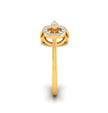 0.20Ct Triangle Teardrop Shape Lab-Grown Diamond Gold Ring