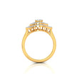 0.19Ct Marquise Cut Double Halo Lab-Grown Diamond Gold Ring