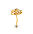 0.24Ct Floral Cocktail Lab-Grown Diamond Gold Ring