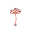 0.24Ct Floral Cocktail Lab-Grown Diamond Gold Ring