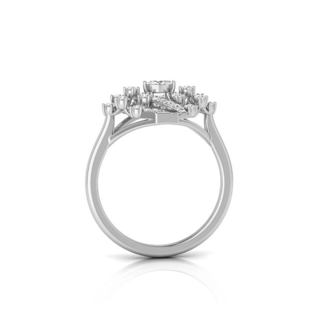 0.24Ct Marquise Cut Prong Set Lab-Grown Diamond Gold Ring