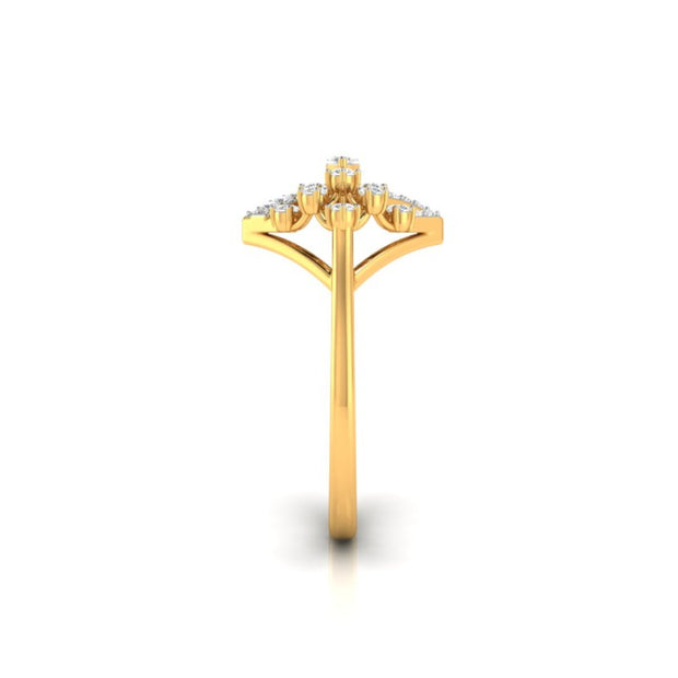 0.24Ct Marquise Cut Prong Set Lab-Grown Diamond Gold Ring