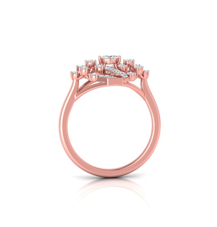 0.24Ct Marquise Cut Prong Set Lab-Grown Diamond Gold Ring