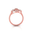 0.21Ct Trillion Shape Cluster Lab-Grown Diamond Gold Ring