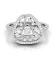0.21Ct Trillion Shape Cluster Lab-Grown Diamond Gold Ring
