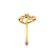 0.21Ct Trillion Shape Cluster Lab-Grown Diamond Gold Ring