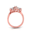 0.38Ct Halo Floral Cocktail Lab-Grown Diamond Gold Ring