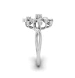0.38Ct Halo Floral Cocktail Lab-Grown Diamond Gold Ring