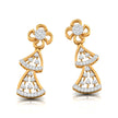 0.51Ct Round Lab-Grown Diamond Gold Dangellers Earrings