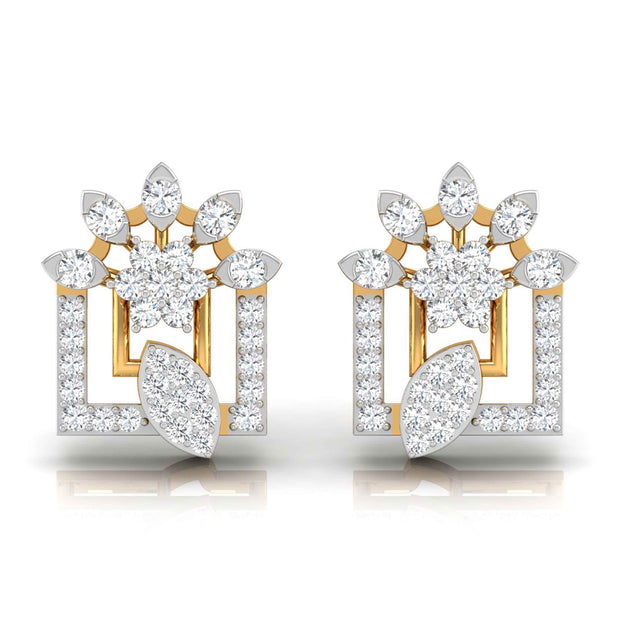 0.32Ct Round Lab-Grown Diamond Gold Stud Earrings