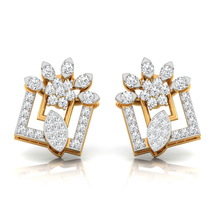 0.32Ct Round Lab-Grown Diamond Gold Stud Earrings