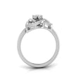 0.21Ct Round Cut Triple Loop Design Lab-Grown Diamond Ring