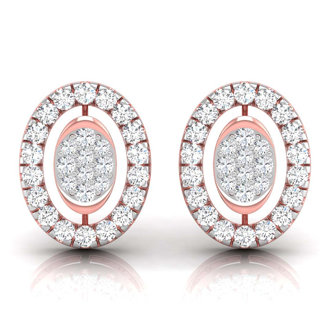 0.28Ct Round Lab-Grown Diamond Gold Stud Earrings