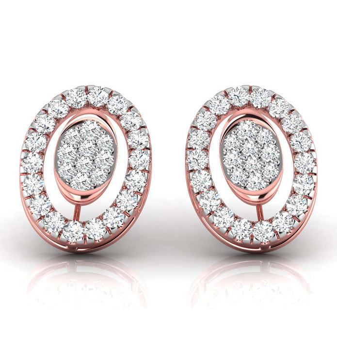 0.28Ct Round Lab-Grown Diamond Gold Stud Earrings