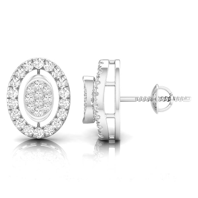 0.28Ct Round Lab-Grown Diamond Gold Stud Earrings