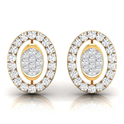 0.28Ct Round Lab-Grown Diamond Gold Stud Earrings