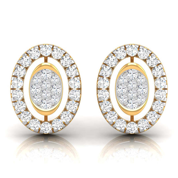 0.28Ct Round Lab-Grown Diamond Gold Stud Earrings