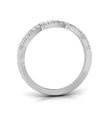 0.18Ct Round Cut Wave Design Lab-Grown Diamond Band