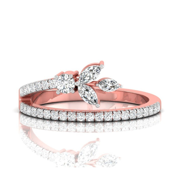 0.29Ct Butterfly Bloom Marquise Cut Lab-Grown Diamond Band